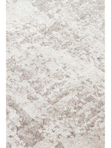Palette Serisi %100 Naturel Yün Viskon Pamuk El Dokuma Salon Oturma Odası Halı GREY - Carpetdocia