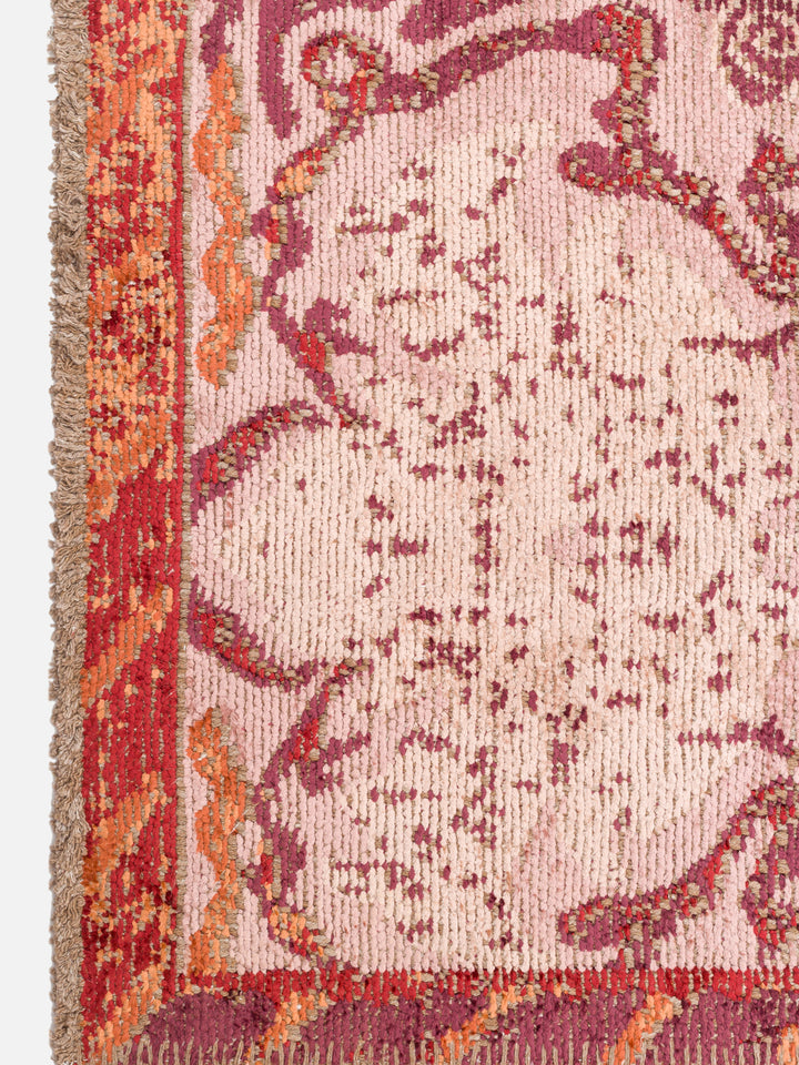 Ruggadocia Velvora Bordo Uşak Madalyon Desenli Halı detay