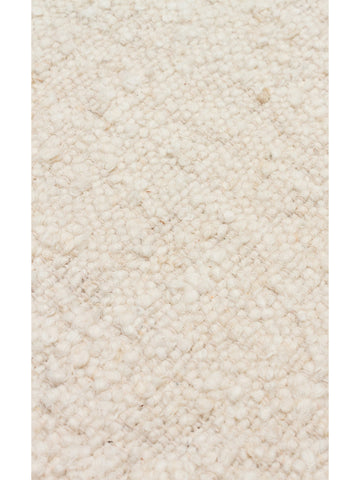 Urumchi %100 Naturel Yün Jüt Karışımı Oturma Odası Salon Koridor Mutfak El Dokuma Halı 01KREMNATURAL - Carpetdocia