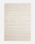 Tapis tissé à la main de la série Kelly, 100 % laine naturelle et viscose, pour salon, séjour ou chambre, IVOIRE